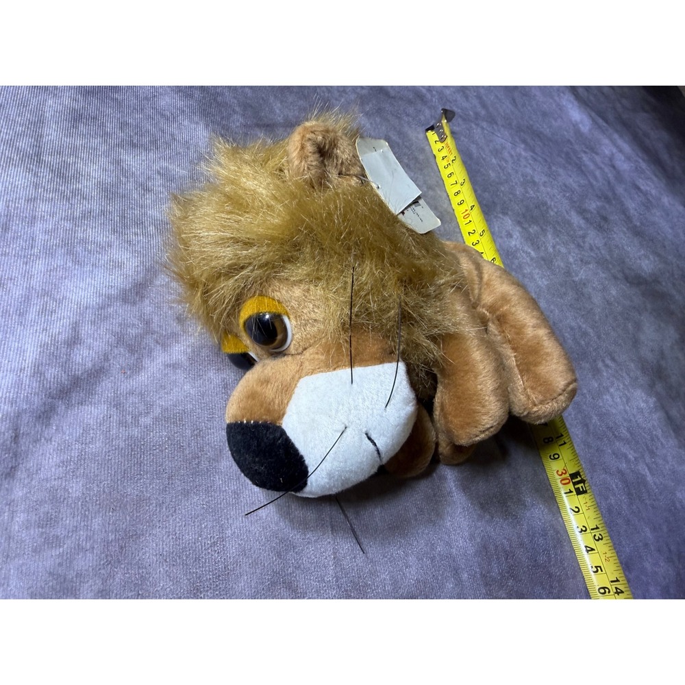 Peek-A-Boo Toys Lion Plush Stuffed Animal Tan Brown Fluffy Mane 12 Inch NWT
